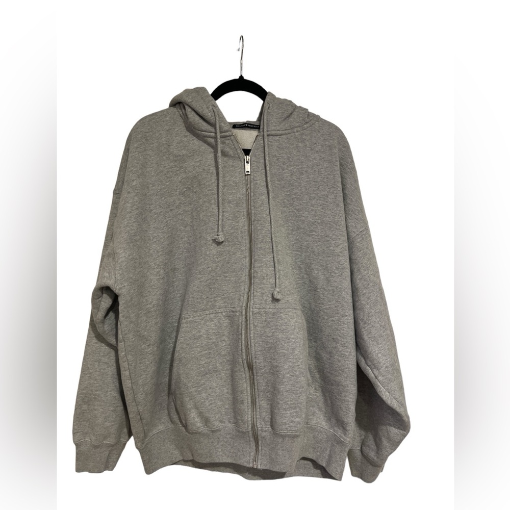 Brandy Melville Gray Zip Up OS